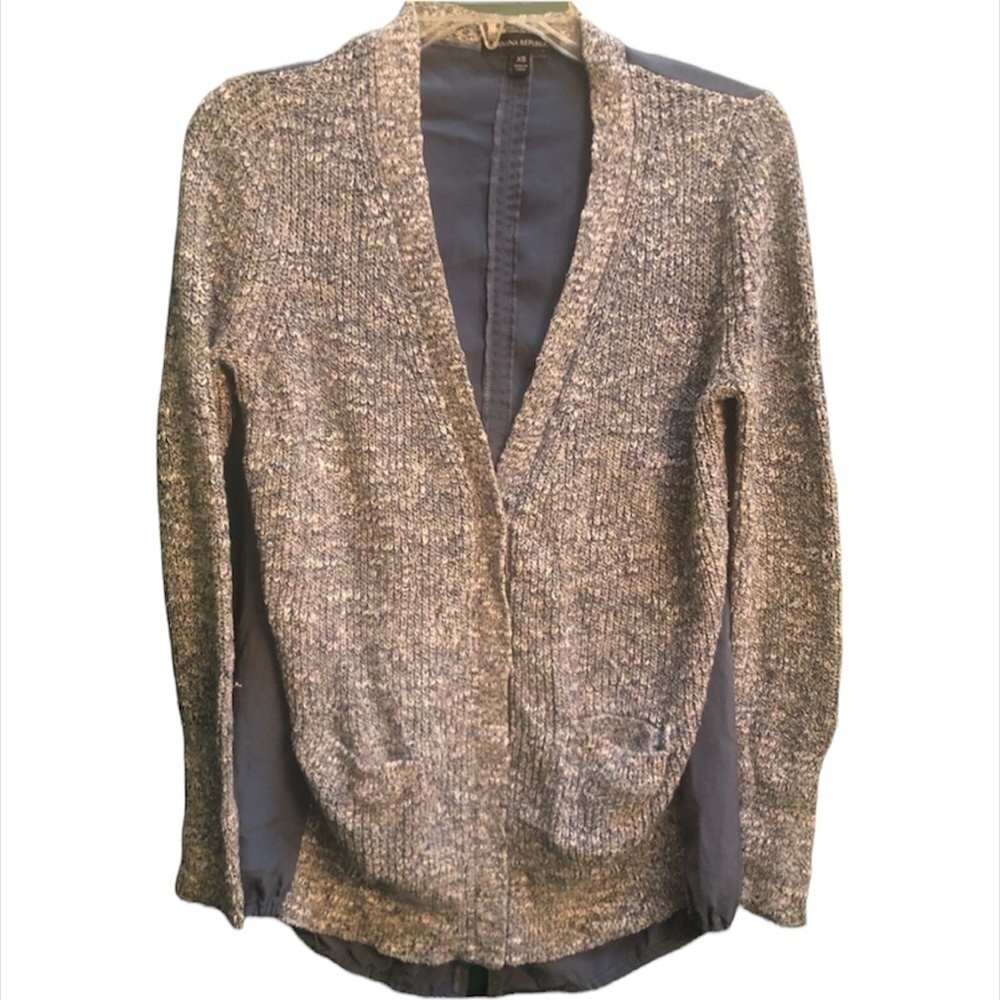 BANANA REPUBLIC BLUE TIE BACK CARDIGAN
